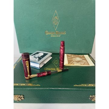 PENNA STILOGRAFICA CONWAY STEWART CHURCHILL BURGUNDY LIMITED EDITION ENGLAND