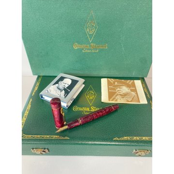 PENNA STILOGRAFICA CONWAY STEWART CHURCHILL BURGUNDY LIMITED EDITION ENGLAND