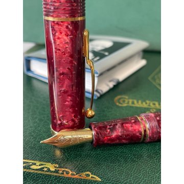 PENNA STILOGRAFICA CONWAY STEWART CHURCHILL BURGUNDY LIMITED EDITION ENGLAND