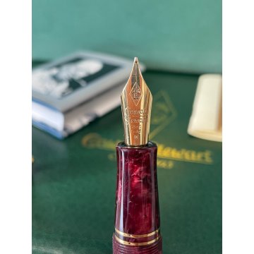 PENNA STILOGRAFICA CONWAY STEWART CHURCHILL BURGUNDY LIMITED EDITION ENGLAND