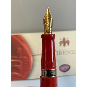 PENNA STILOGRAFICA AURORA 88 FIRENZE ARGENTO 925 VERMEIL FOUNTAIN PEN BROCHURE