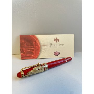 PENNA STILOGRAFICA AURORA 88 FIRENZE ARGENTO 925 VERMEIL FOUNTAIN PEN BROCHURE