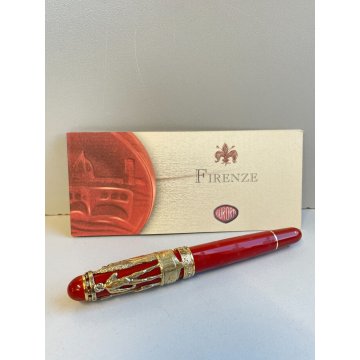 PENNA STILOGRAFICA AURORA 88 FIRENZE ARGENTO 925 VERMEIL FOUNTAIN PEN BROCHURE