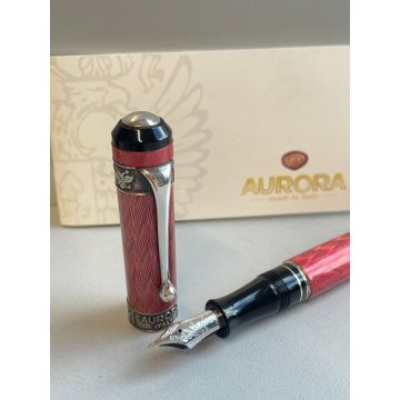 PENNA STILOGRAFICA AURORA SAN PIETROBURGO FOUNTAIN PEN BROCHURE N°82 ARGENTO 925