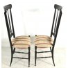 COPPIA SEDIE CHIAVARINE GIO PONTI ANNI 50 VINTAGE CHIAVARI BRASS CHAIR DESIGN