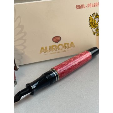 PENNA STILOGRAFICA AURORA SAN PIETROBURGO FOUNTAIN PEN BROCHURE N°82 ARGENTO 925