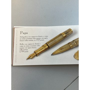 PENNA STILOGRAFICA AURORA PAPA PAOLO II EDIZIONE LIMITATA FOUNTAIN PEN BROCHURE