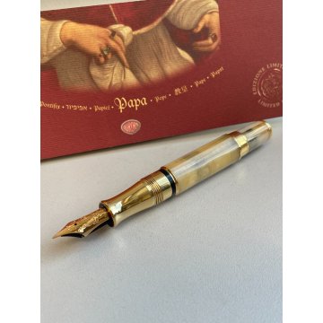 PENNA STILOGRAFICA AURORA PAPA PAOLO II EDIZIONE LIMITATA FOUNTAIN PEN BROCHURE