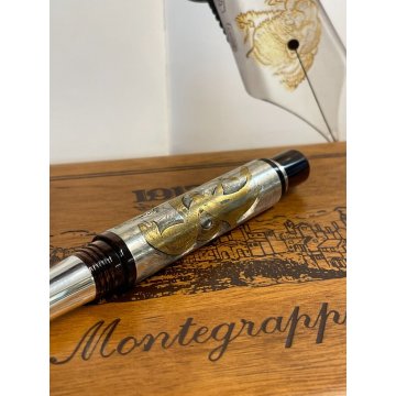 PENNA STILOGRAFICA MONTEGRAPPA ANIMALIA EDIZ. LIMITATA Argento 925 FOUNTAIN PEN