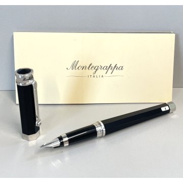 PENNA STILOGRAFICA MONTEGRAPPA NERO-UNO SFACCETTATA FOUNTAIN PEN BROCHURE ITALY