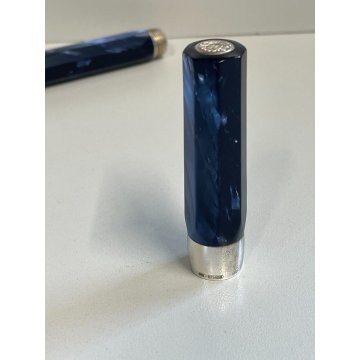 PENNA STILOGRAFICA MONTEGRAPPA HEXAGONAL SFACCETTATA FOUNTAIN PEN ITALY BLU