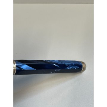 PENNA STILOGRAFICA MONTEGRAPPA HEXAGONAL SFACCETTATA FOUNTAIN PEN ITALY BLU