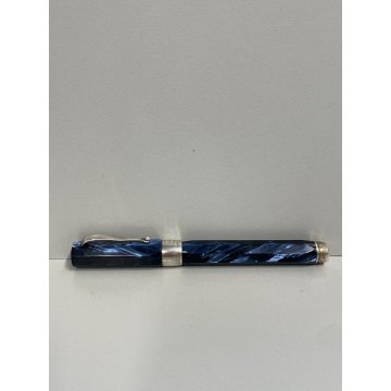 PENNA STILOGRAFICA MONTEGRAPPA HEXAGONAL SFACCETTATA FOUNTAIN PEN ITALY BLU