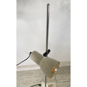 LAMPADA DA TERRA DESIGN ANNI 70 VINTAGE METALLO 2 PUNTI LUCE FLOOR LAMP PIANTANA