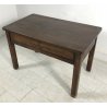 PICCOLO ANTICO TAVOLINO MASSELLO TAVOLO CASSETTO LEGNO STILE RUSTICO EPOCA 1800