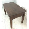 PICCOLO ANTICO TAVOLINO MASSELLO TAVOLO CASSETTO LEGNO STILE RUSTICO EPOCA 1800