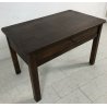 PICCOLO ANTICO TAVOLINO MASSELLO TAVOLO CASSETTO LEGNO STILE RUSTICO EPOCA 1800