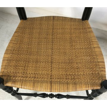 COPPIA SEDIE CHIAVARINE GAETANO DESCALZI VINTAGE CHIAVARI LEGNO CHAIR DESIGN