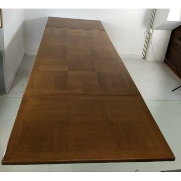 ANTICO GRANDE TAVOLO PRANZO ALLUNGABILE PAOLO BUFFA VINTAGE ROVERE TABLE 1960 