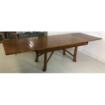 ANTICO GRANDE TAVOLO PRANZO ALLUNGABILE PAOLO BUFFA VINTAGE ROVERE TABLE 1960 