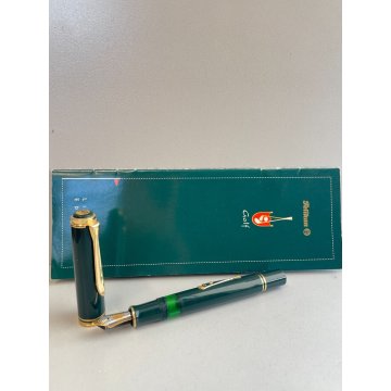 PENNA STILOGRAFICA PELIKAN GOLF EDIZIONE LIMITATA M800 FOUNTAIN PEN VERDE ORO