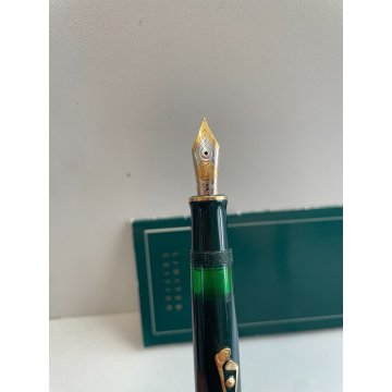 PENNA STILOGRAFICA PELIKAN GOLF EDIZIONE LIMITATA M800 FOUNTAIN PEN VERDE ORO