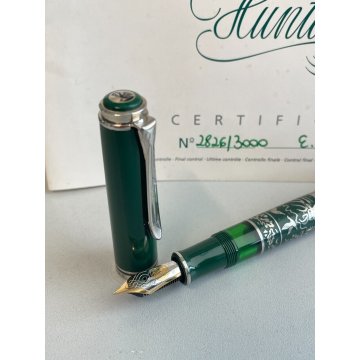 PENNA STILOGRAFICA PELIKAN M800 HUNTING EDIZIONE LIMITATA ARG 925 FOUNTAIN PEN