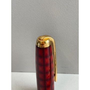 PENNA STILOGRAFICA S.T DUPONT VERTIGO FOUNTAIN PEN LACCA CINESE CUSTODIA ROSSA