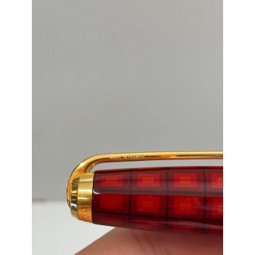 PENNA STILOGRAFICA S.T DUPONT VERTIGO FOUNTAIN PEN LACCA CINESE CUSTODIA ROSSA