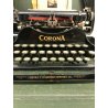ANTICA MACCHINA DA SCRIVERE CORONA PIEGOVOLE VIAGGIO TYPEWRITER NEW YORK EPOCA