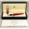 Dunhill AD 2000 PENNA STILOGRAFICA Vintage Fountain Pen ROSSO METALLIZZATO box