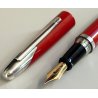 Dunhill AD 2000 PENNA STILOGRAFICA Vintage Fountain Pen ROSSO METALLIZZATO box
