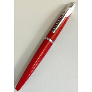 Dunhill AD 2000 PENNA STILOGRAFICA Vintage Fountain Pen ROSSO METALLIZZATO box