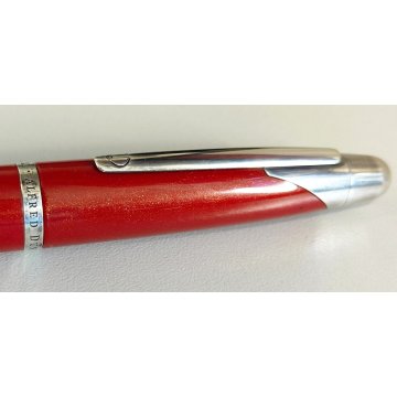 Dunhill AD 2000 PENNA STILOGRAFICA Vintage Fountain Pen ROSSO METALLIZZATO box