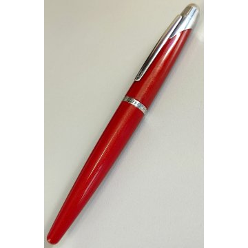 Dunhill AD 2000 PENNA STILOGRAFICA Vintage Fountain Pen ROSSO METALLIZZATO box