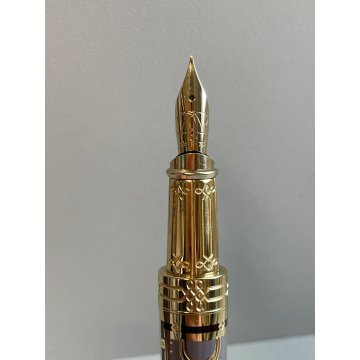 PENNA STILOGRAFICA S.T DUPONT NEW YORK 5° AVE EDIZIONE LIMITATA FOUNTAIN PEN ORO