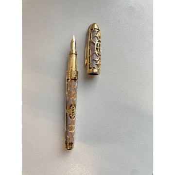 PENNA STILOGRAFICA S.T DUPONT NEW YORK 5° AVE EDIZIONE LIMITATA FOUNTAIN PEN ORO