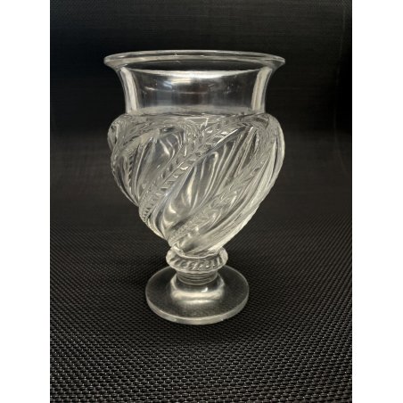 VASO CRISTALLO "Ermenonville"  Marc Lalique 14,5 cm/h CLEAR CRYSTAL VINTAGE '50