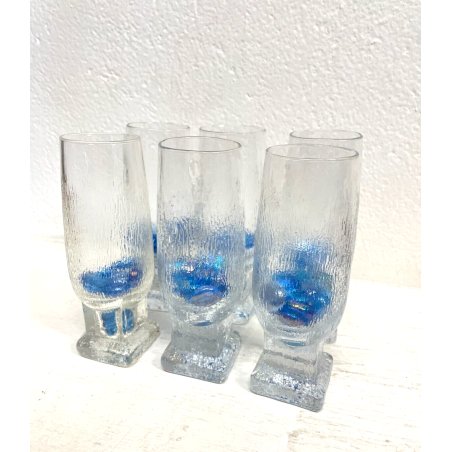 SET 6 BICCHIERI LIQUORI VINTAGE DESIGN SCANDINAVO ATTR. Timo Sarpaneva VINTAGE