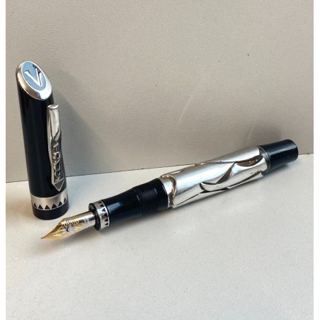 PENNA STILOGRAFICA VALLECCHI VISCONTI 1909 EDIZIONE LIMITATA argento 925 italy