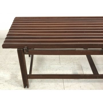 PANCHINA PANCA LEGNO DESIGN IN STILE CHARLOTTE PERRIAND ANNI 50 VINTAGE BENCH