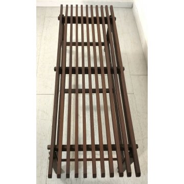 PANCHINA PANCA LEGNO DESIGN IN STILE CHARLOTTE PERRIAND ANNI 50 VINTAGE BENCH
