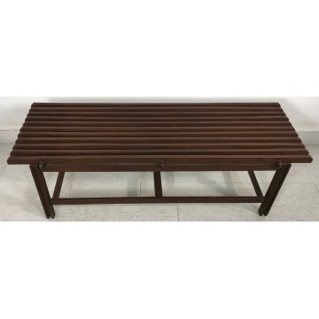 PANCHINA PANCA LEGNO DESIGN IN STILE CHARLOTTE PERRIAND ANNI 50 VINTAGE BENCH