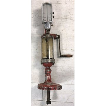 RARA ANTICA POMPA DISTRIBUTORE OLIO Olea ITALIA epoca 900 OLD VINTAGE OIL PUMP
