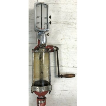RARA ANTICA POMPA DISTRIBUTORE OLIO Olea ITALIA epoca 900 OLD VINTAGE OIL PUMP