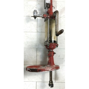 RARA ANTICA POMPA DISTRIBUTORE OLIO Olea ITALIA epoca 900 OLD VINTAGE OIL PUMP