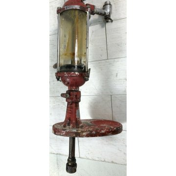 RARA ANTICA POMPA DISTRIBUTORE OLIO Olea ITALIA epoca 900 OLD VINTAGE OIL PUMP