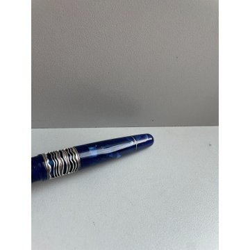 PENNA STILOGRAFICA DELTA CAPRI BLUE GROTTO EDIZIONE LIMITATA ARGENTO 925 ORO 18K