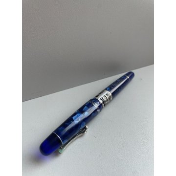 PENNA STILOGRAFICA DELTA CAPRI BLUE GROTTO EDIZIONE LIMITATA ARGENTO 925 ORO 18K