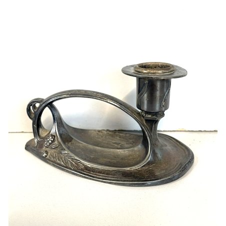ANTICO PORTACANDELE BUGIA LUME  WMF Art Nouveau Liberty BOUGEOIR à MAIN 1900